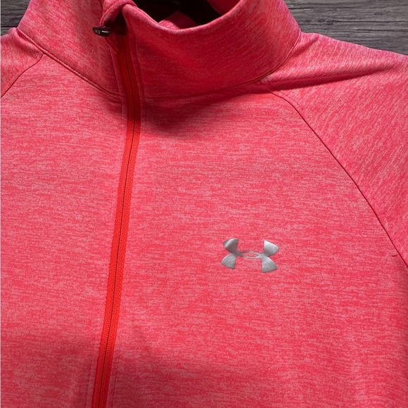 Under Armour Pink Half Zip Fitted Long Sleeve Top - Picture 3 of 6